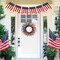20" Patriotic Berry Wreath for Front Door - Red White and Blue Americana Decor - Artificial Pip Berry Wreath for Memorial Day, 4th of July, and Independence Day